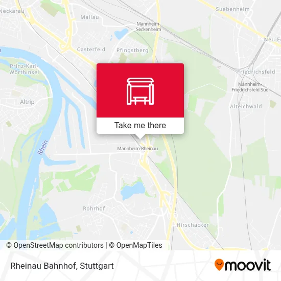 Rheinau Bahnhof map