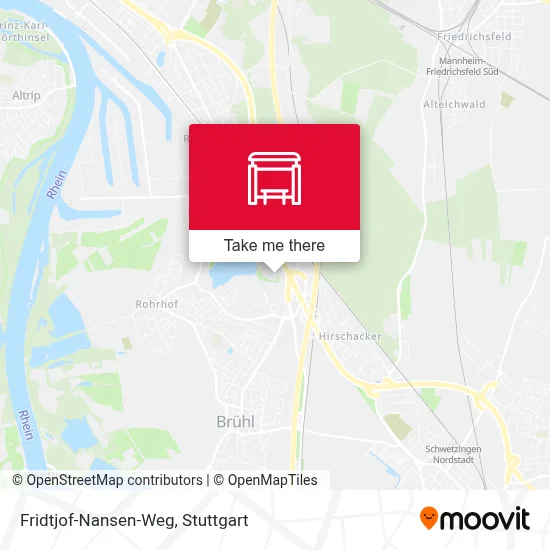 Fridtjof-Nansen-Weg map