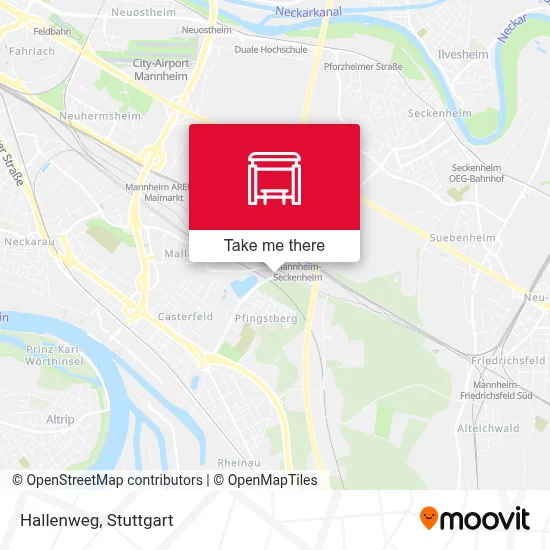 Hallenweg map