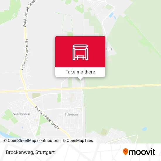 Brockenweg map