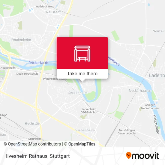 Ilvesheim Rathaus map