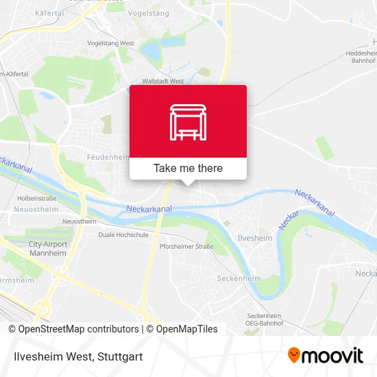 Ilvesheim West map