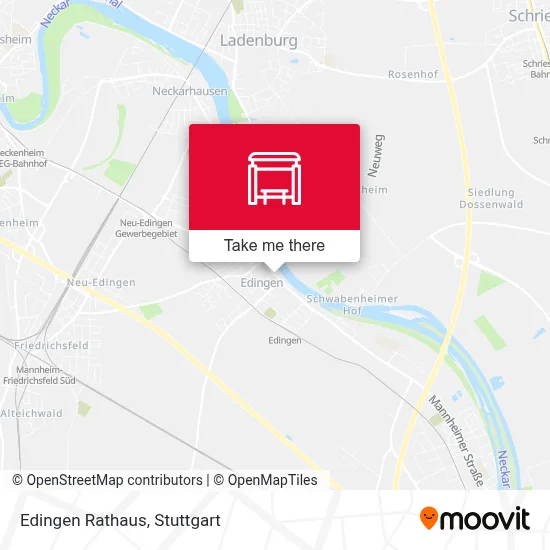 Edingen Rathaus map