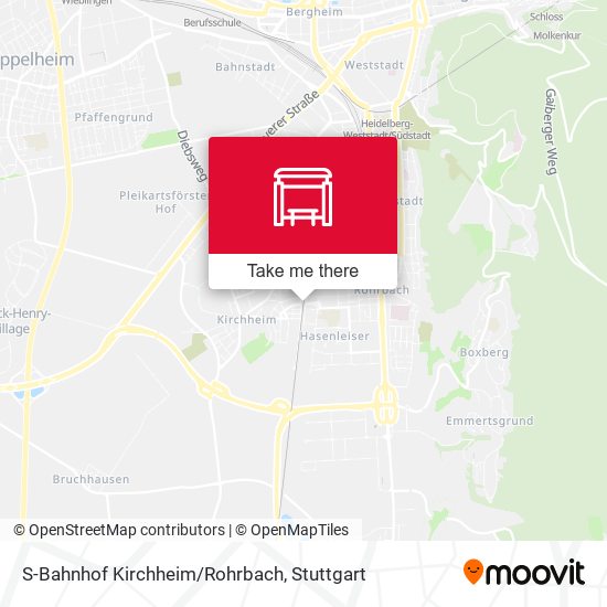 Карта S-Bahnhof Kirchheim/Rohrbach