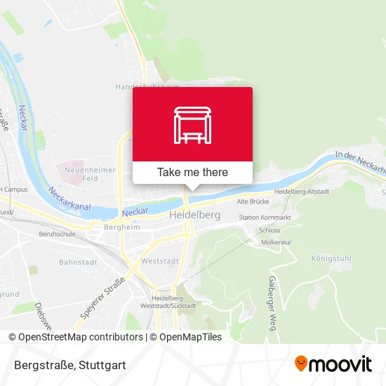 Карта Bergstraße
