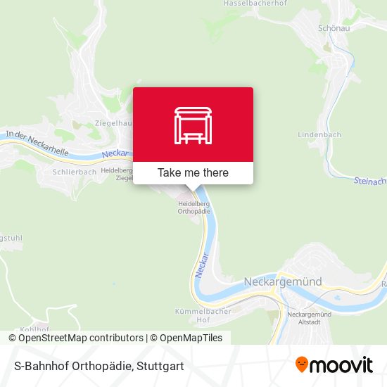 S-Bahnhof Orthopädie map