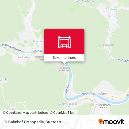 Карта S-Bahnhof Orthopädie
