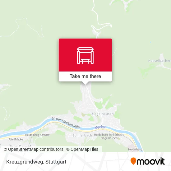 Карта Kreuzgrundweg