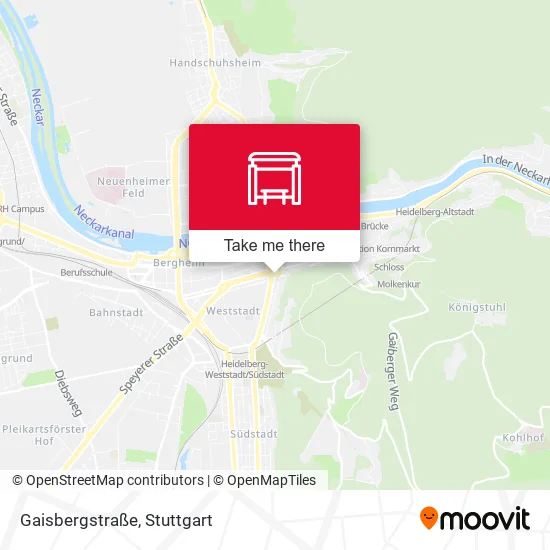 Карта Gaisbergstraße