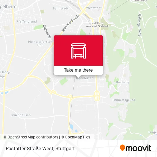 Карта Rastatter Straße West