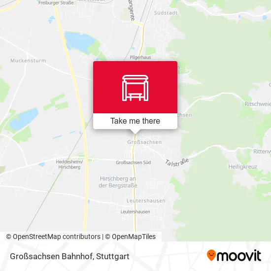 Карта Großsachsen Bahnhof