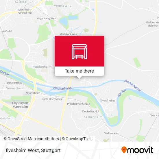 Ilvesheim West map