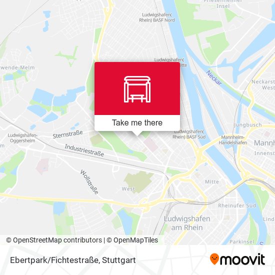 Карта Ebertpark/Fichtestraße