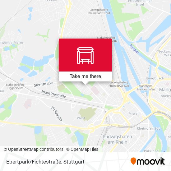 Карта Ebertpark/Fichtestraße