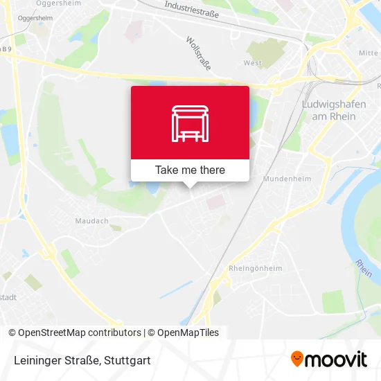 Карта Leininger Straße