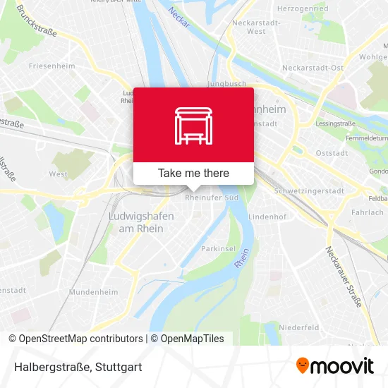 Карта Halbergstraße