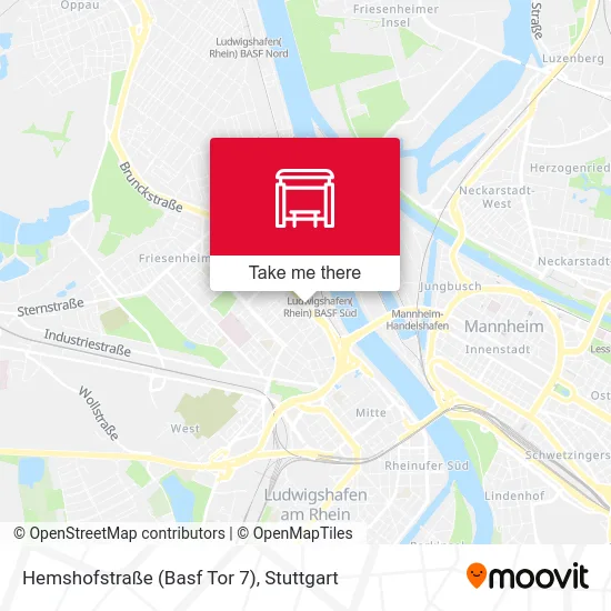 Hemshofstraße (Basf Tor 7) map