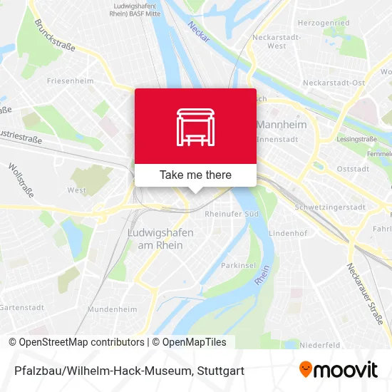 Pfalzbau/Wilhelm-Hack-Museum map