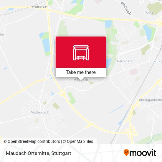 Карта Maudach Ortsmitte