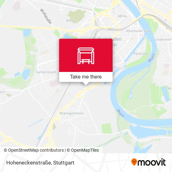 Карта Hoheneckenstraße