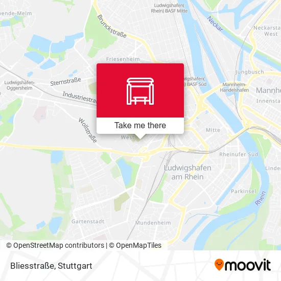 Карта Bliesstraße