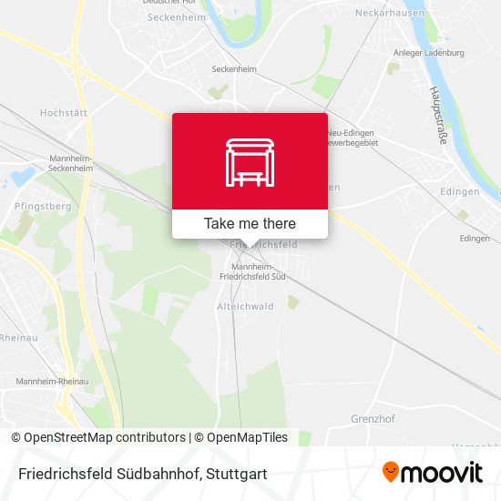 Friedrichsfeld Südbahnhof map