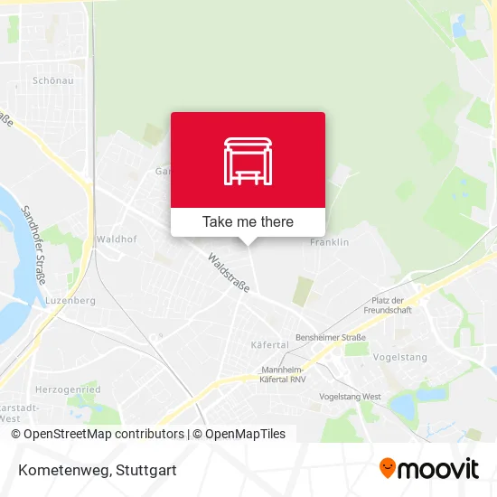 Карта Kometenweg