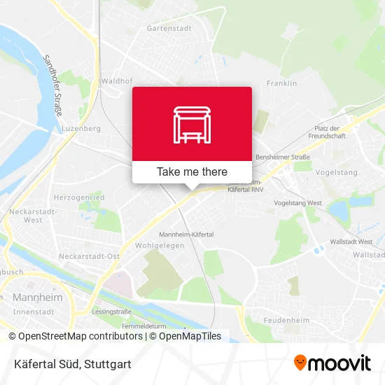 Карта Käfertal Süd