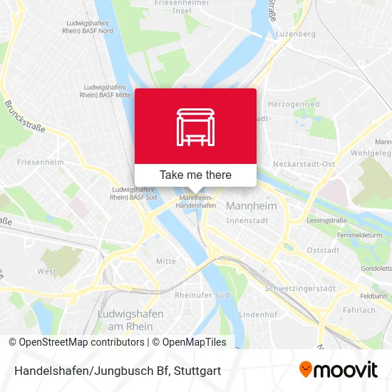 Handelshafen/Jungbusch Bf map