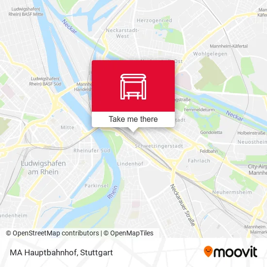 Карта MA Hauptbahnhof