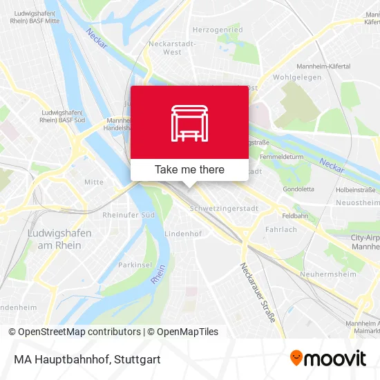 Карта MA Hauptbahnhof