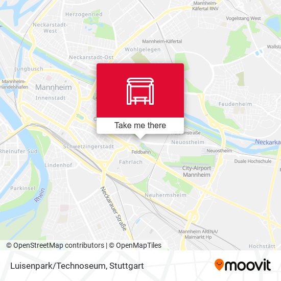 Luisenpark/Technoseum map