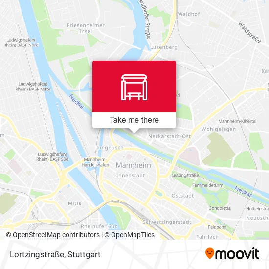 Карта Lortzingstraße