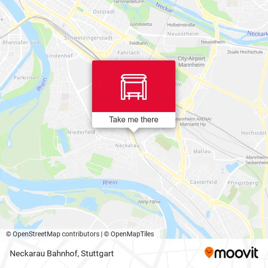 Карта Neckarau Bahnhof