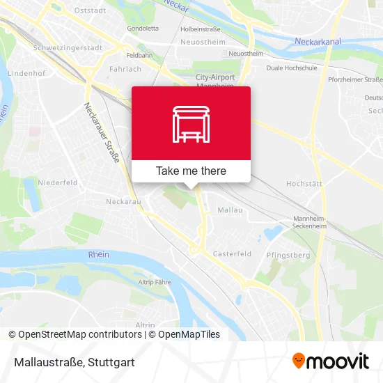 Карта Mallaustraße