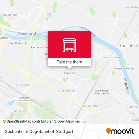 Карта Seckenheim Oeg-Bahnhof