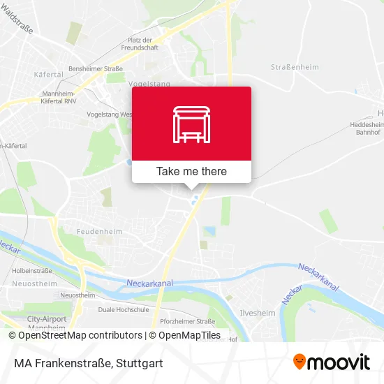 Карта MA Frankenstraße