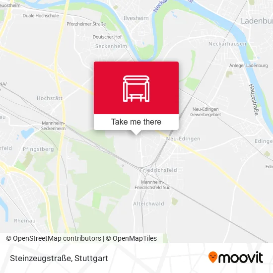 Карта Steinzeugstraße