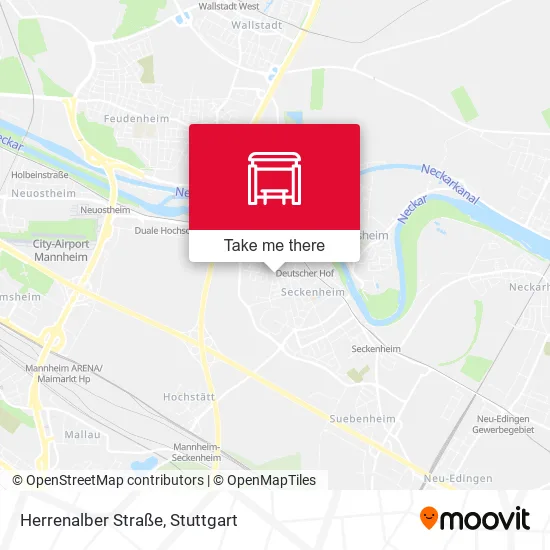 Карта Herrenalber Straße