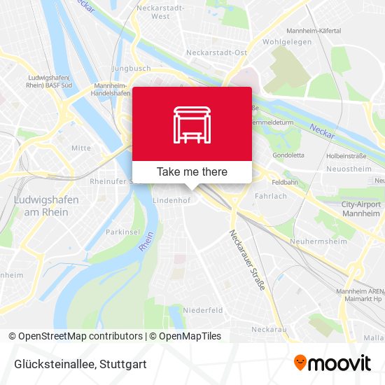 Glücksteinallee map
