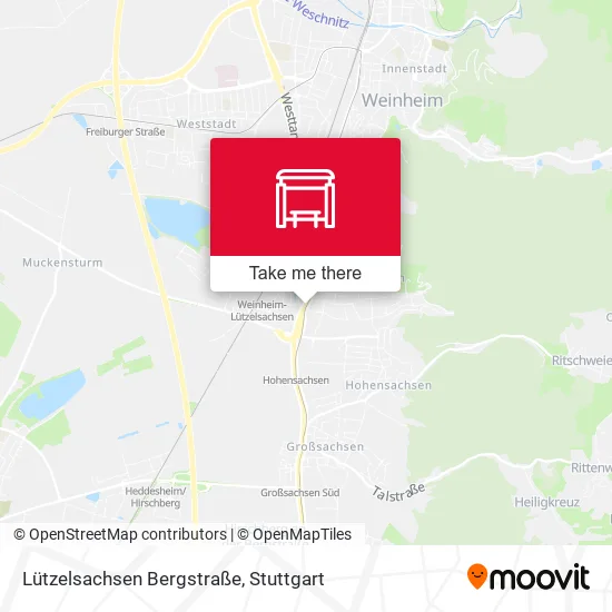 Карта Lützelsachsen Bergstraße