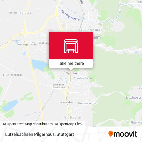 Lützelsachsen Pilgerhaus map