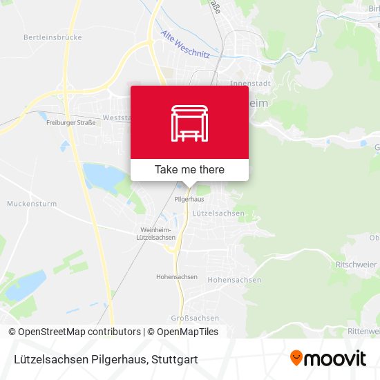 Lützelsachsen Pilgerhaus map
