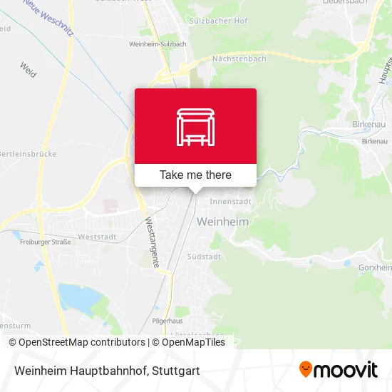 Карта Weinheim Hauptbahnhof