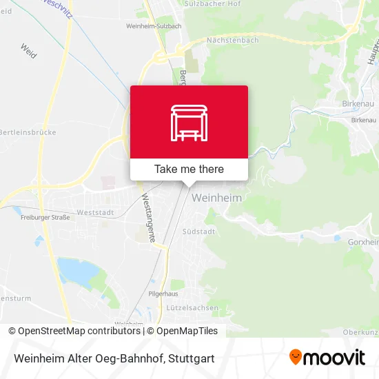 Карта Weinheim Alter Oeg-Bahnhof