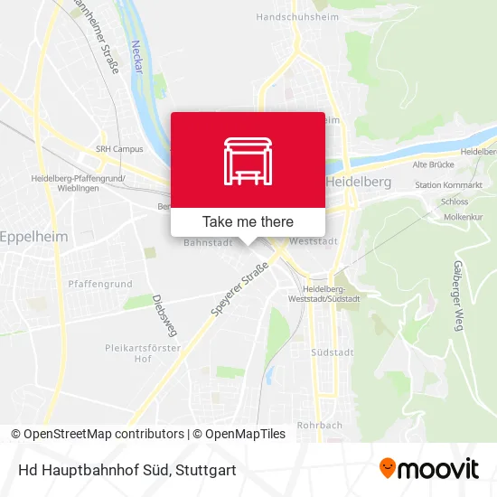 Карта Hd Hauptbahnhof Süd