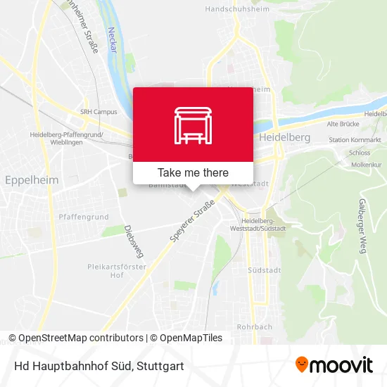 Карта Hd Hauptbahnhof Süd