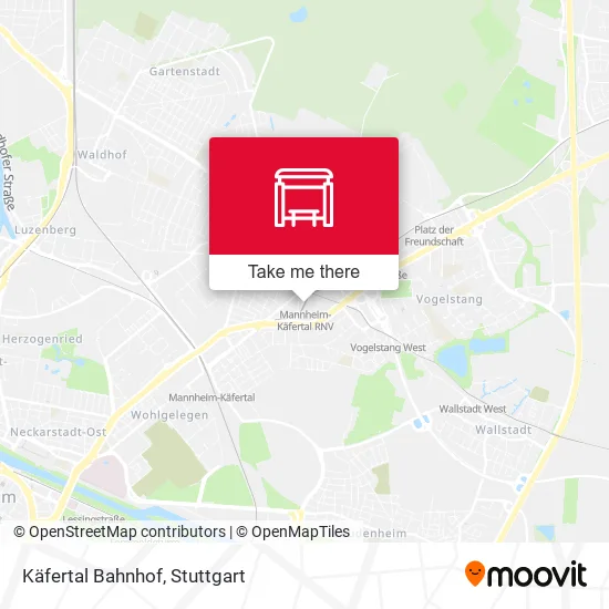 Карта Käfertal Bahnhof