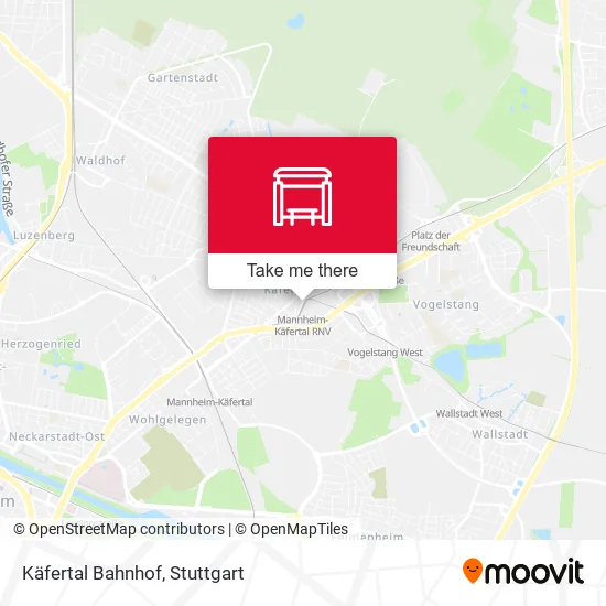 Карта Käfertal Bahnhof