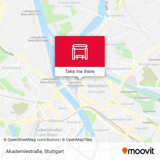 Карта Akademiestraße